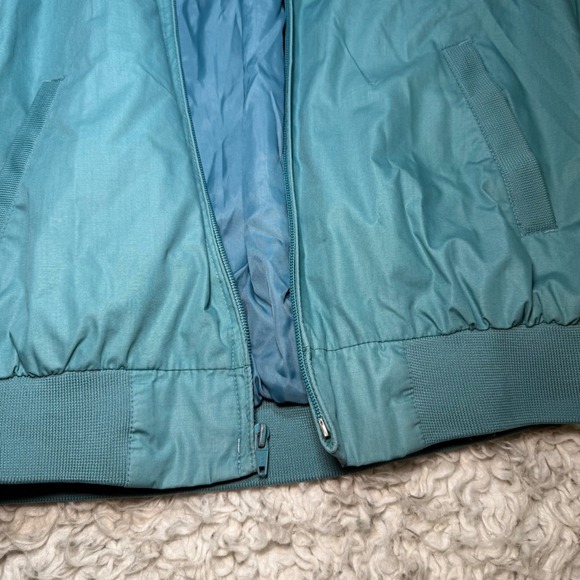Vintage Members Only Men's Zip Up Classic Bomber Jacket Size 40 Medium Teal - Picture 4 of 11